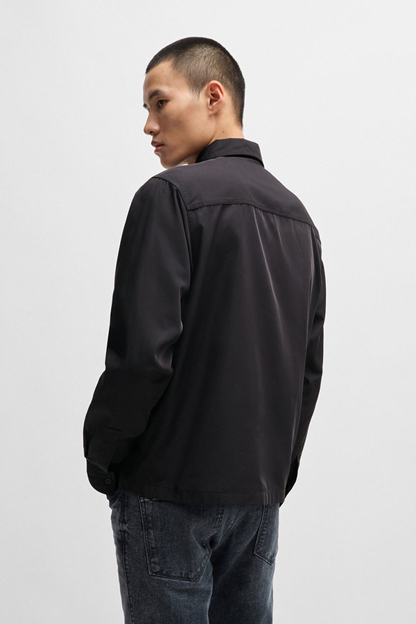 ΠΟΥΚΑΜΙΣΟ(ΜΕ ΦΕΡΜΟΥΑΡ) OVER HUGO - 001 ΜΑΥΡΟ